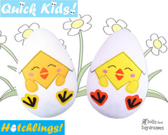 Quick Kids Peek-a-boo Chick Hatchling Sewing Pattern