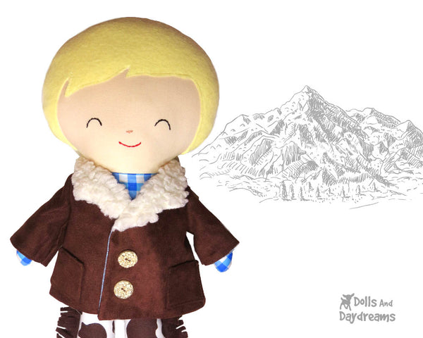 Doll Coat PDF Sewing Pattern by Dolls And Daydreams