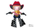 Machine Embroidery ITH Cowboy Doll In The Hoop Pattern by Dolls And Daydreams