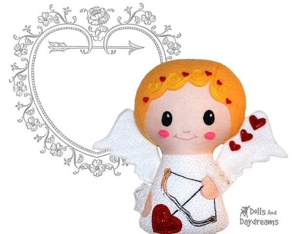 Cupid Cherub Sewing Pattern PDF Doll Valentines doll