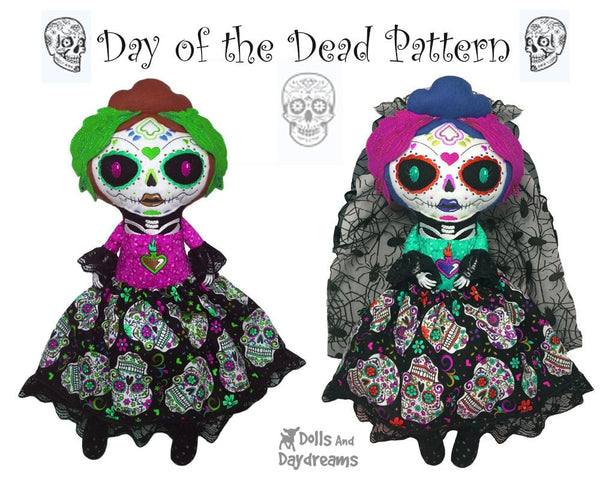Embroidery Machine Day of the Dead Pattern
