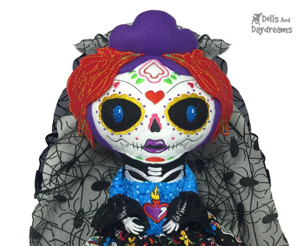 Embroidery Machine Day of the Dead Pattern