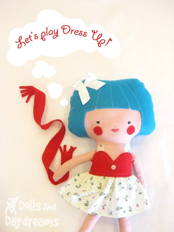Skirt, Top and Scarf Sewing Pattern - Dolls And Daydreams - 3