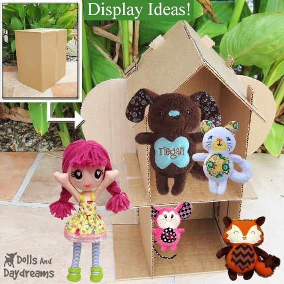 DIY Cardboard Doll House Pattern - Dolls And Daydreams - 2