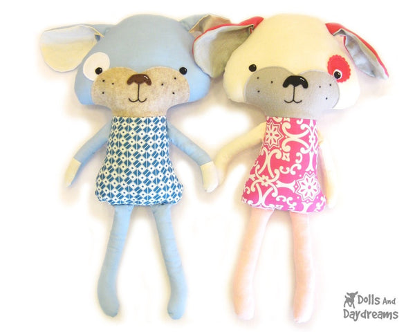 Puppy Dog Sewing Pattern - Dolls And Daydreams - 1