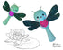 Embroidery Machine Dragonfly Pattern Stuffie 