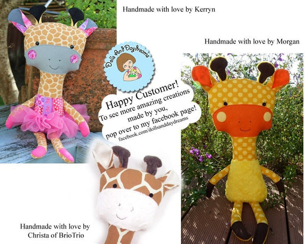 Giraffe Sewing Pattern - Dolls And Daydreams - 5