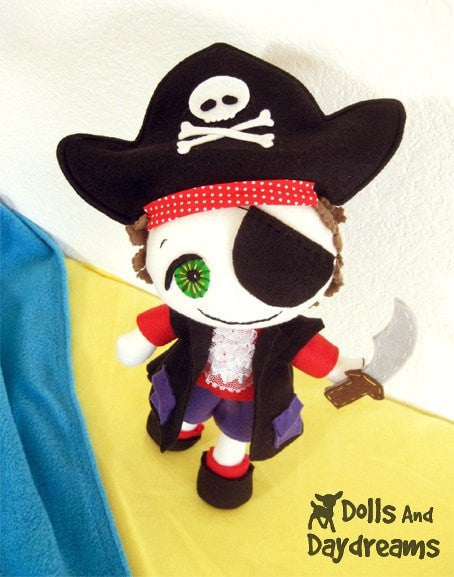Freddy the Pirate Sewing Pattern - Dolls And Daydreams - 4