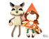 Little Red and Wolf Sewing Pattern - Dolls And Daydreams - 1