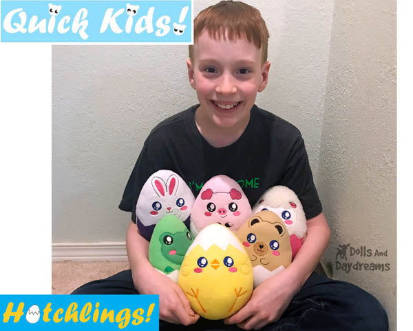 ITH Quick Kids Chick Egg Head Hatchling Pattern