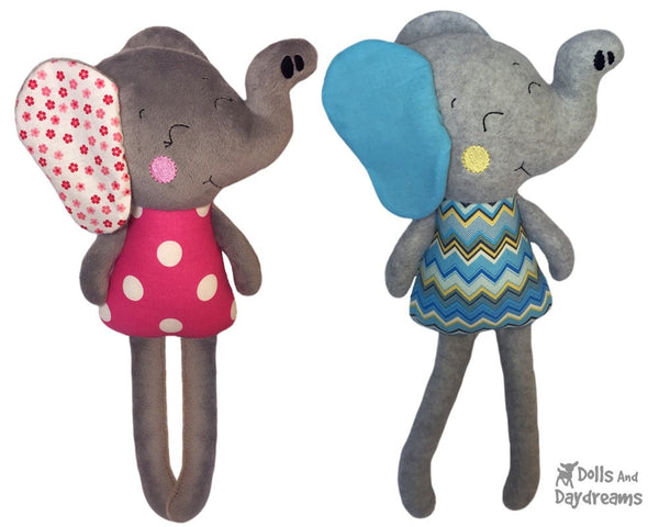 ITH Big Elephant Pattern - Dolls And Daydreams - 1
