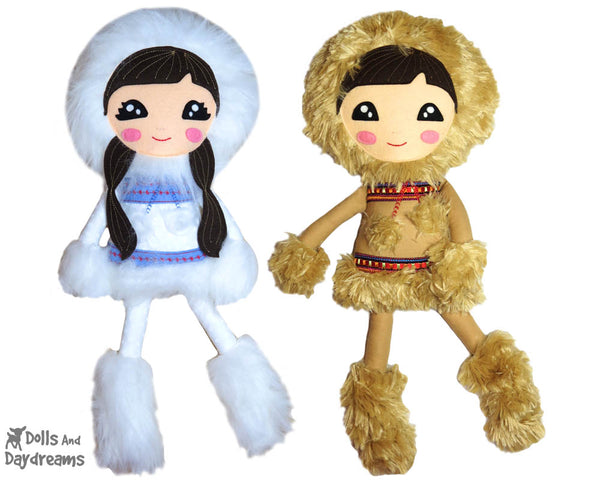 Polar Pals Inuit Eskimo Sewing Pattern by Dolls And Daydreams