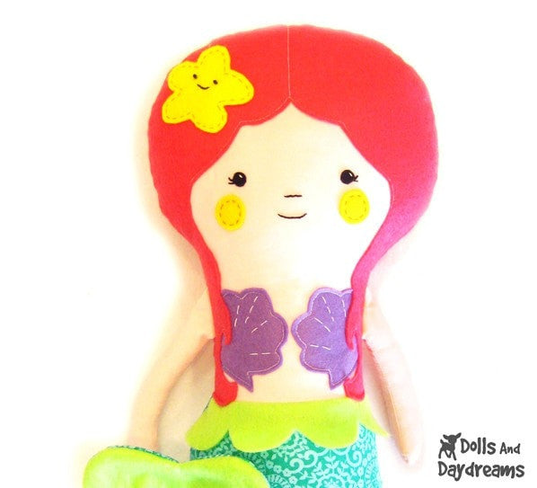 Little Mermaid Sewing Pattern - Dolls And Daydreams - 2