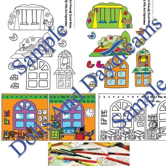 Decorative 'School' Printouts - Dolls And Daydreams - 2