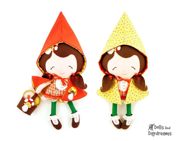 Little Red and Wolf Sewing Pattern - Dolls And Daydreams - 6