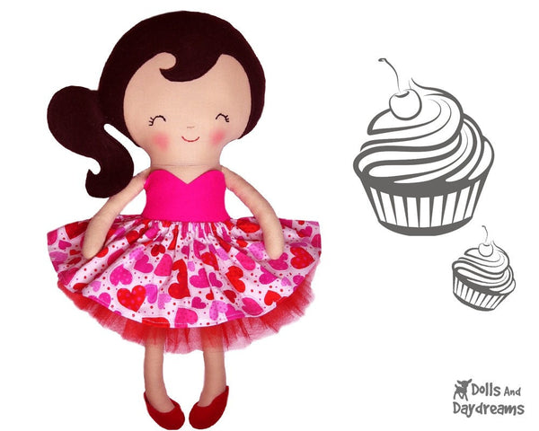 Cupcake Skirt Sewing Pattern - Dolls And Daydreams - 4