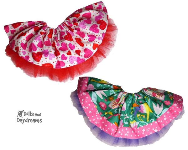 Cupcake Skirt Sewing Pattern - Dolls And Daydreams - 2