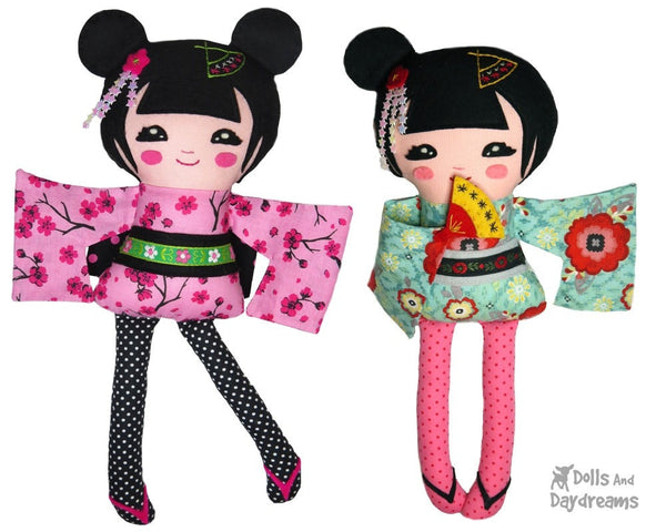 Geisha Sewing Pattern - Dolls And Daydreams - 1