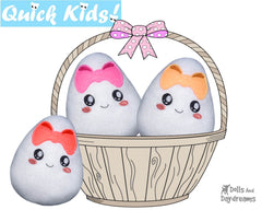 ITH Quick Kids Girl Easter Egg Pattern