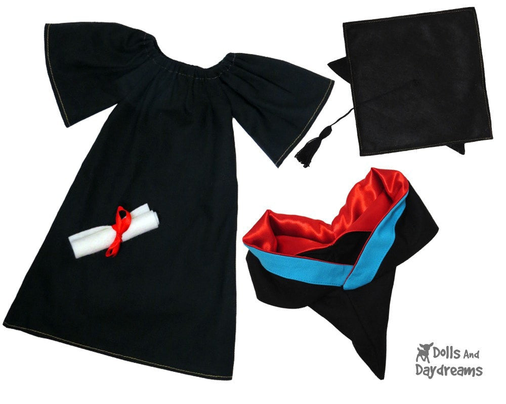 Graduation Clothes Sewing Pattern | Dolls And Daydreams Graduation Clothes Sewing Pattern | Dolls And Daydreams
