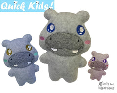 ITH Quick Kids Hippo Pattern