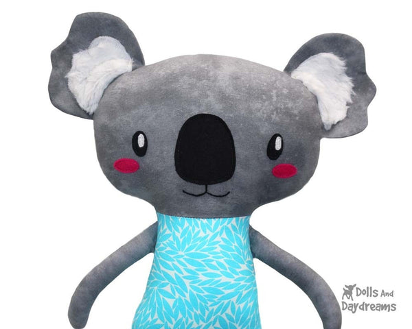 Koala Sewing Pattern PDF Softie DIY Plushie by Dolls And Daydreams