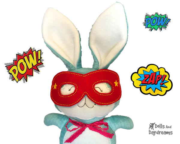 ITH Super Hero In the Hoop Machine embroidery Mask Pattern - Dolls And Daydreams - diy superhero 