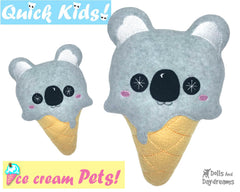 ITH Quick Kids Ice Cream Koala Pattern