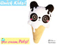 Quick Kids Ice Cream Panda Sewing Pattern