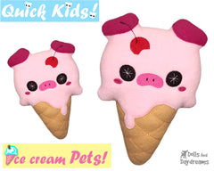 ITH Quick Kids Ice Cream Pig Pattern