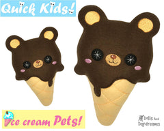 ITH Quick Kids Ice Cream Teddy Pattern