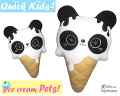 ITH Quick Kids Ice Cream Panda Pattern