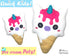 ITH Quick Kids Ice Cream Unicorn Pattern In The Hoop Machine Embroidery kawaii plush diy  by Dolls and Daydreams
