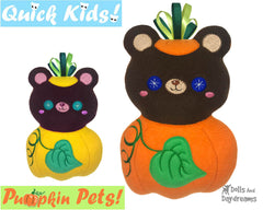 ITH Quick Kids Pumpkin Teddy Pattern