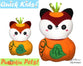 ITH Quick Kids Pumpkin Fox Pattern