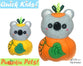 ITH Quick Kids Pumpkin Koala Pattern