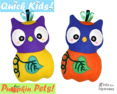 Quick Kids Pumpkin Owl Sewing Pattern