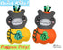 Quick Kids Pumpkin Hippo Sewing Pattern PDF  kawaii plush diy by Dolls and Daydreams