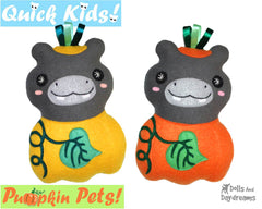 Quick Kids Pumpkin Hippo Sewing Pattern