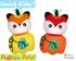 Quick Kids Pumpkin Fox Sewing Pattern PDF  kawaii plush diy by Dolls and Daydreams