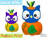 ITH Machine Embroidery Quick Kids Pumpkin Owl Soft Toy Pattern by Dolls And Daydreams