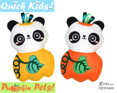 Quick Kids Pumpkin Panda Sewing Pattern