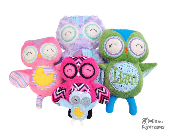 Embroidery Machine Owl Pattern - Dolls And Daydreams - 3