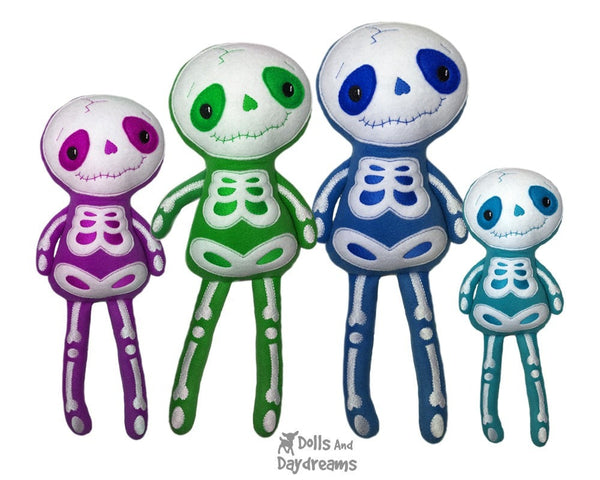 Embroidery Machine Big Skeleton Pattern - Dolls And Daydreams - 3