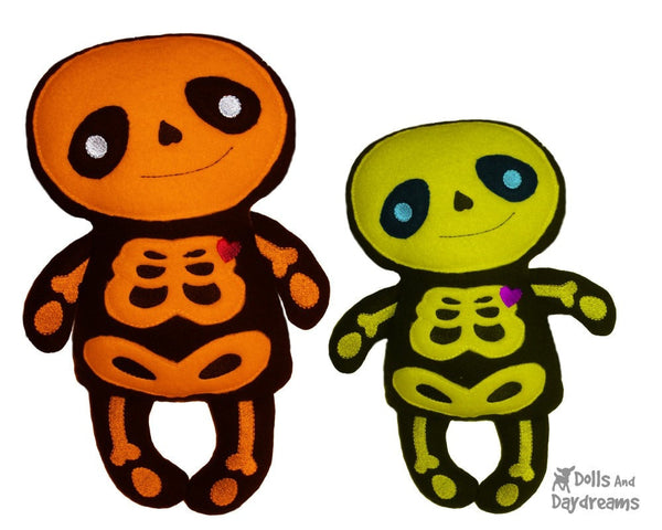 Embroidery Machine Skeleton Pattern - Dolls And Daydreams - 3