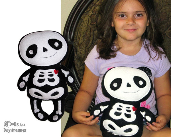 Embroidery Machine Skeleton Pattern - Dolls And Daydreams - 4