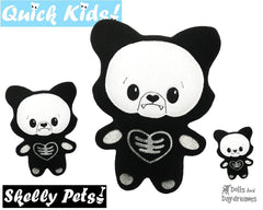 ITH Quick Kids Skelly Wolf Pattern