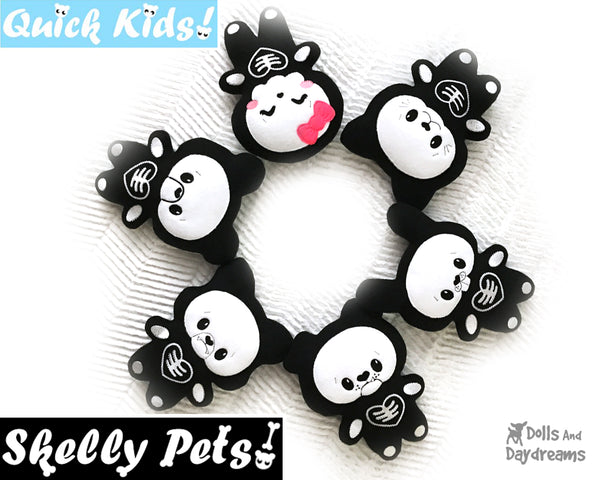 ITH Quick Kids Skelly Teddy Pattern