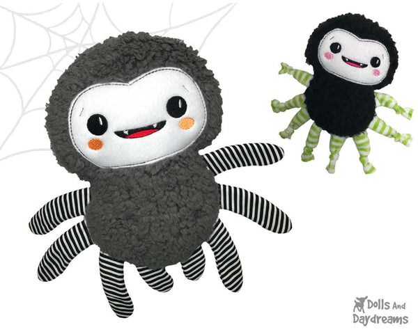 Embroidery Machine Spider In The Hoop toy Pattern by Dolls And Daydreams