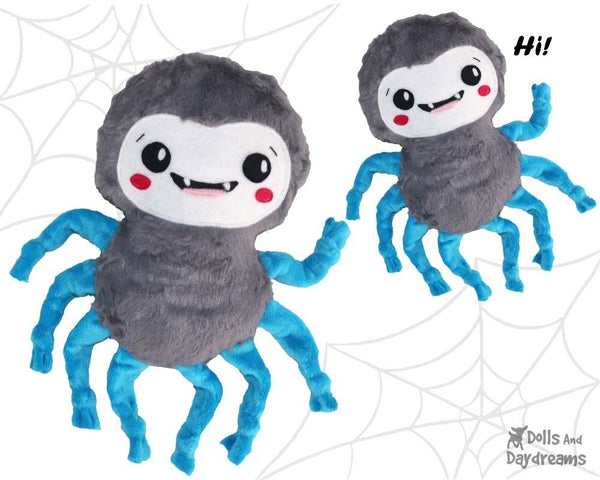 Spider Sewing Pattern by Dolls And Daydreams DIY childrens plush toy